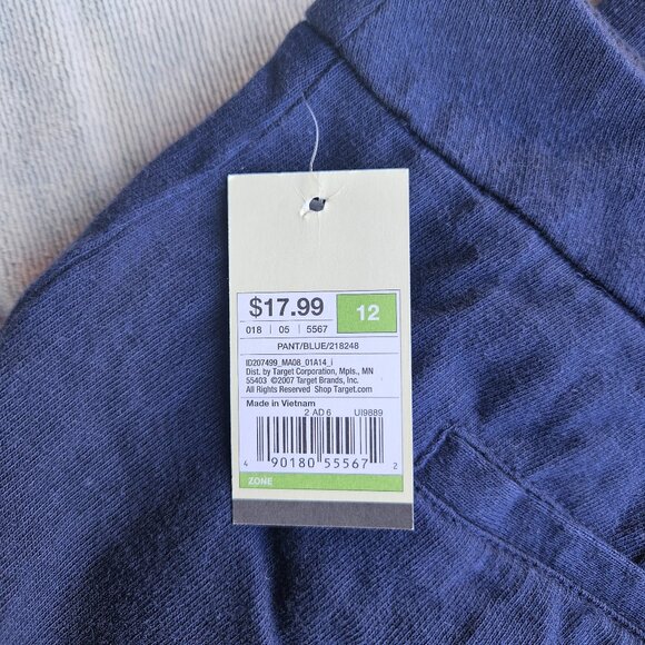 NWT Merona Women's Dark Blue Cotton Casual Pant - 12 - Picture 8 of 10